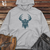 Viking Goods Nordic Horned Guardian Midweight Hooded Sweatshirt Bone / L