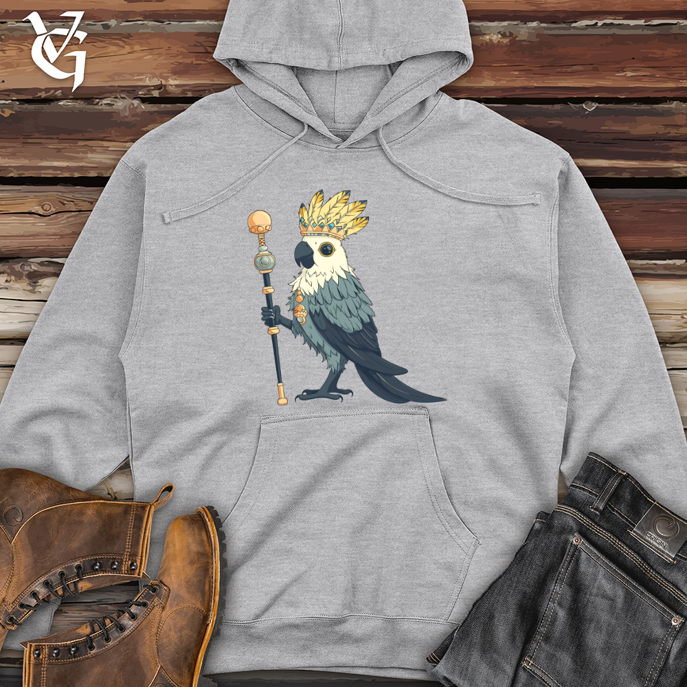 Viking Goods Parrot Monarch Elegance Midweight Hooded Sweatshirt Grey Heather / L