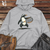 Viking Goods Penguin Tennis Player Midweight Hooded Sweatshirt Grey Heather / L