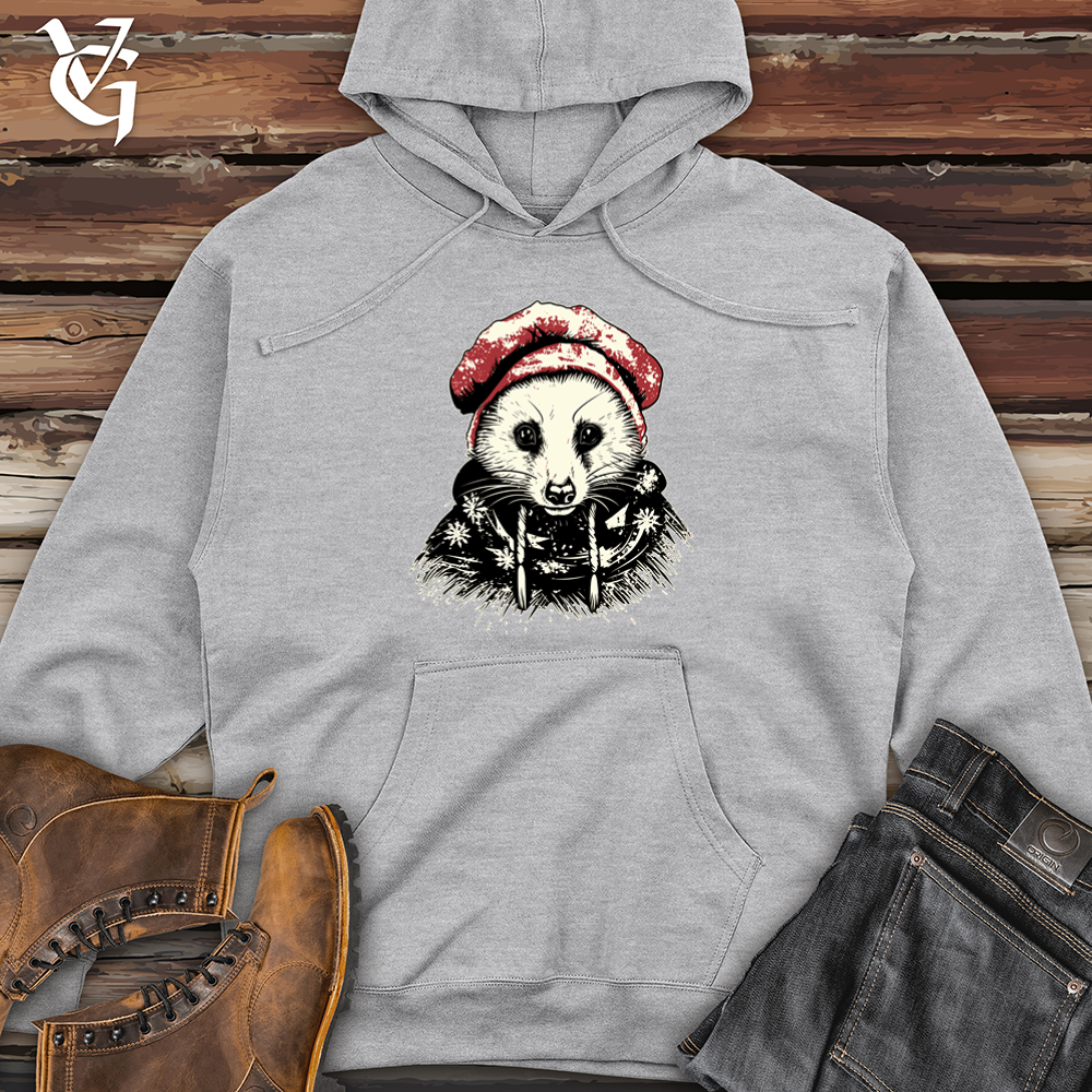Viking Goods Possum Beanie Midweight Hooded Sweatshirt Grey Heather / L