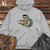 Viking Goods Sloth Pizza Delivery Midweight Hooded Sweatshirt Grey Heather / L