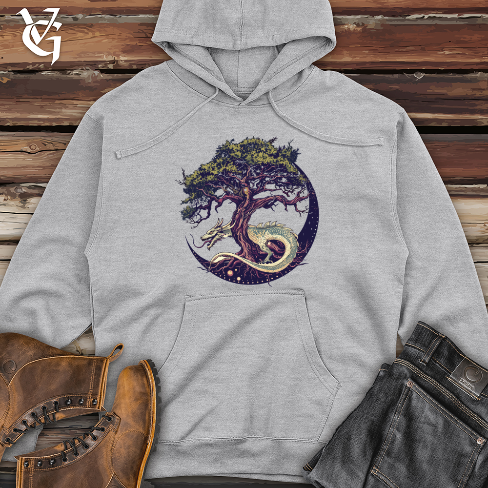 Viking Goods Stellar Dragon Grove Midweight Hooded Sweatshirt Bone / L