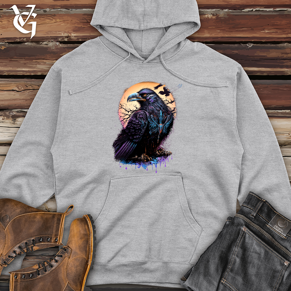 Viking Goods Viking Raven 02 Midweight Hooded Sweatshirt Grey Heather / L