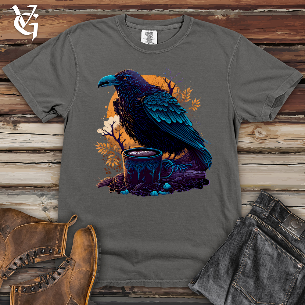 Viking Goods Black Raven Coffee Heavy Cotton Comfort Colors Tee Grey / L