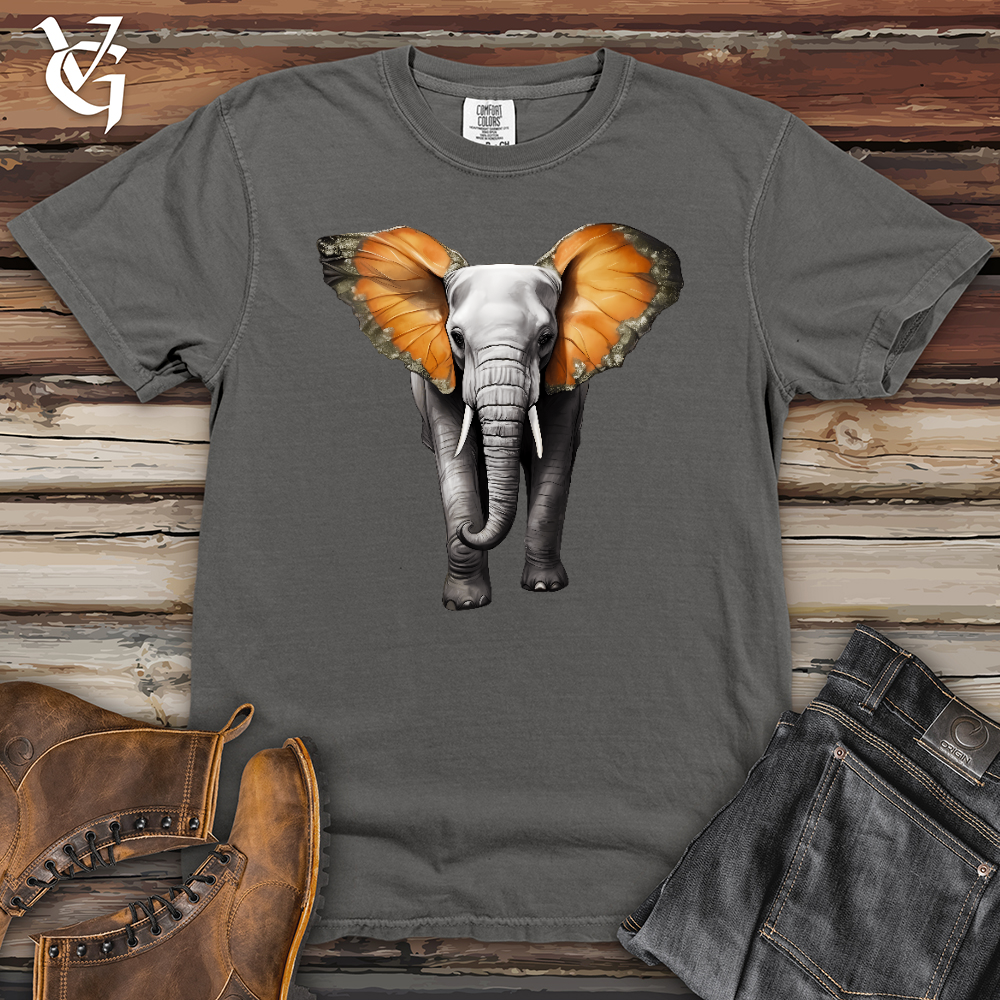 Viking Goods Butterfly Elephant Heavy Cotton Comfort Colors Tee Grey / L