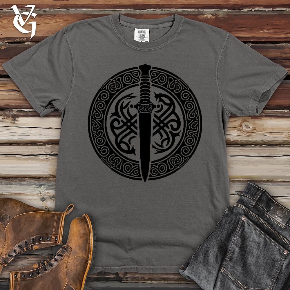 Viking Goods Celtic Dagger Heavy Cotton Comfort Colors Tee Grey / L