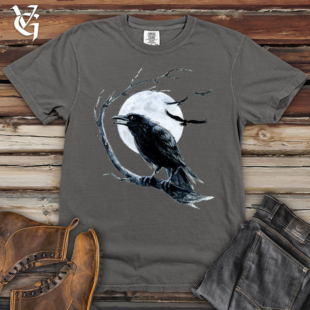 Viking Goods Cold Winter Raven Heavy Cotton Comfort Colors Tee Grey / L