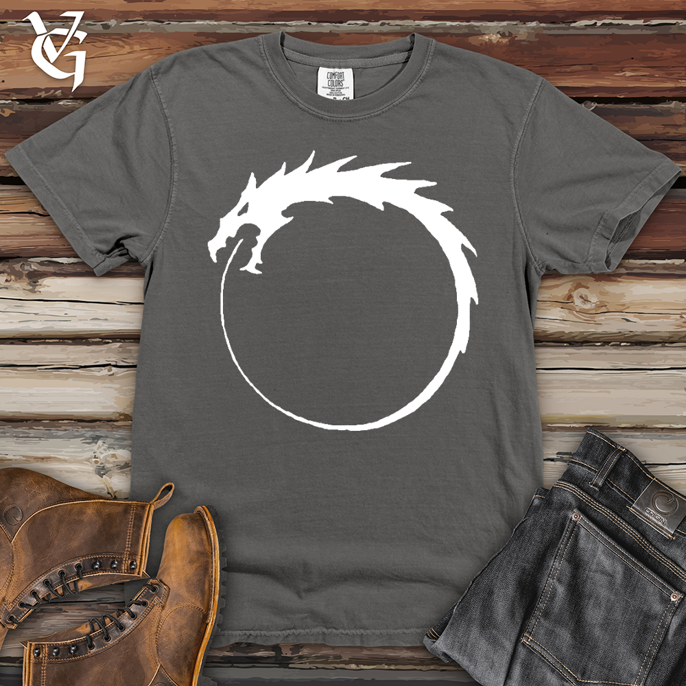 Viking Goods Dragon Circle Heavy Cotton Comfort Colors Tee Grey / L