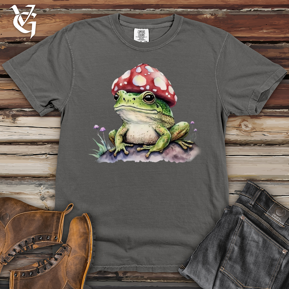 Viking Goods Frog Mushroom Head Heavy Cotton Comfort Colors Tee Grey / L