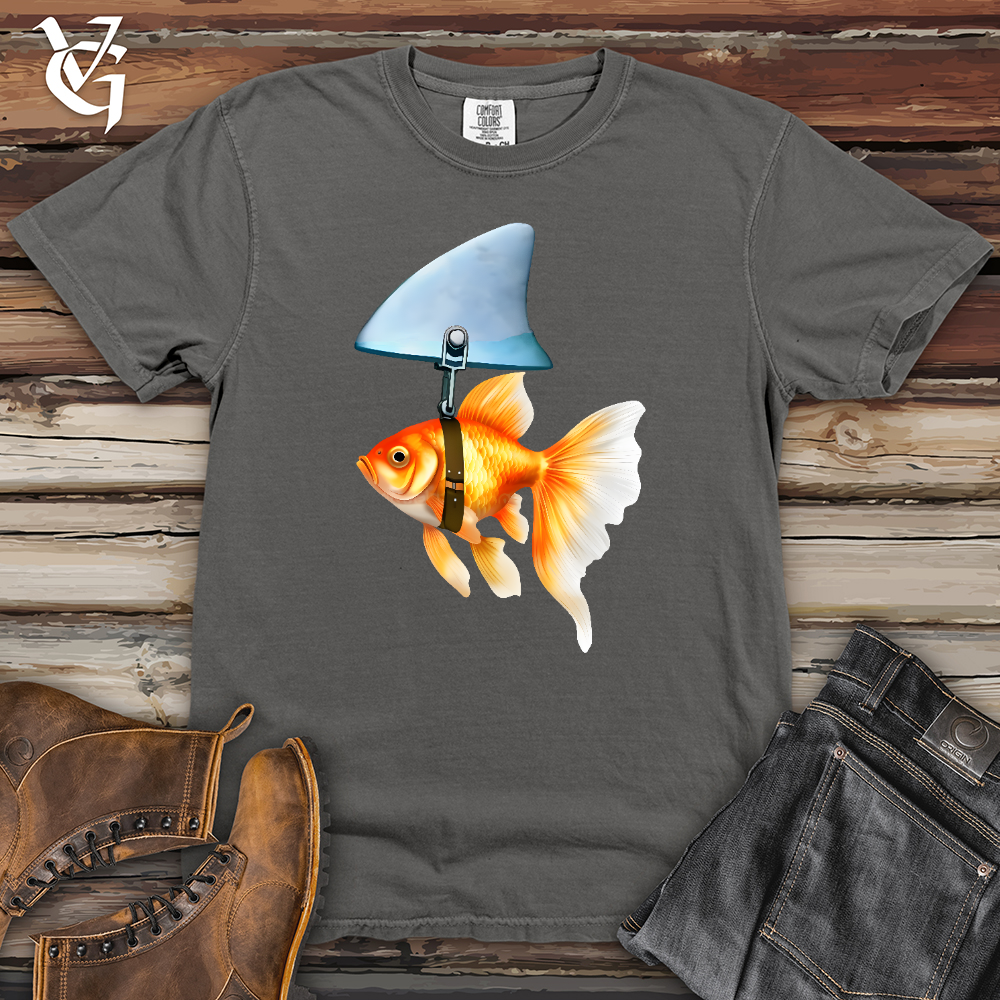 Viking Goods Goldfish Shark Fin Heavy Cotton Comfort Colors Tee Grey / L