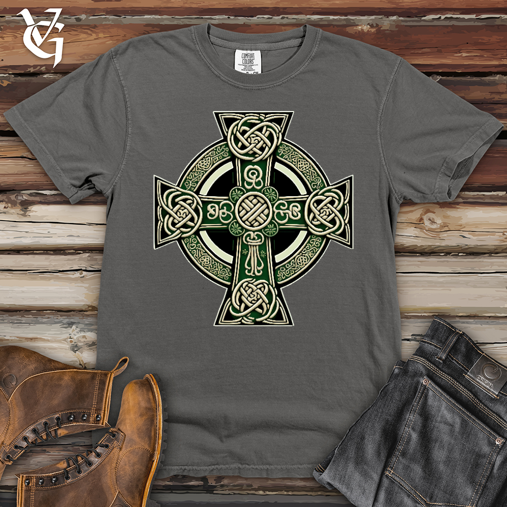 Viking Goods Knotted Celtic Crosses Heavy Cotton Comfort Colors Tee Grey / L
