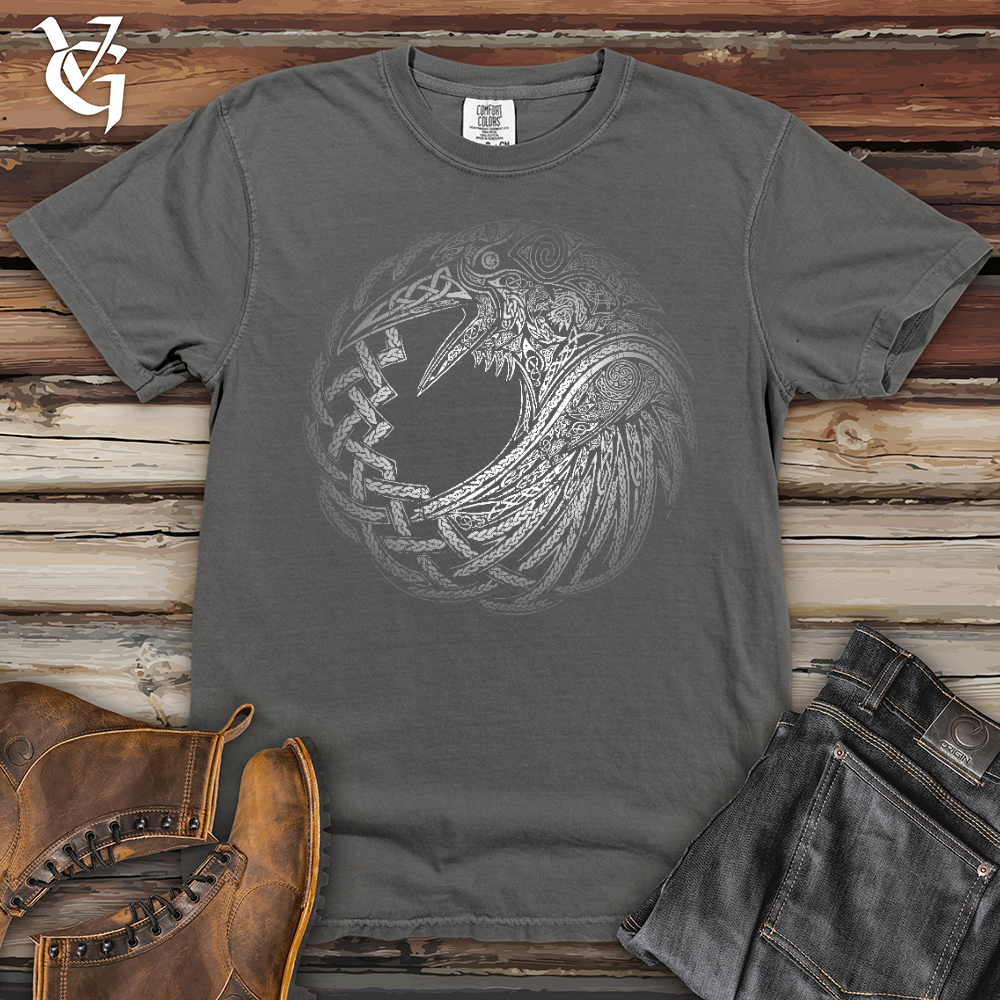 Viking Goods Silver Glass Raven Heavy Cotton Comfort Colors Tee Grey / L