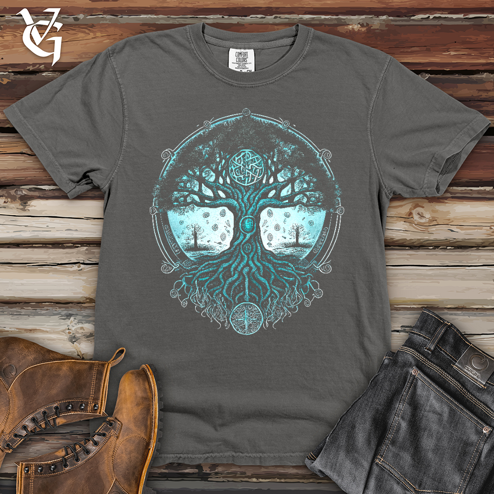 Viking Goods Spirit of Yggdrasil Heavy Cotton Comfort Colors Tee Grey / L
