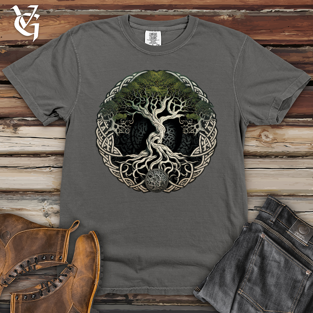 Viking Goods Tree of Life Viking Heavy Cotton Comfort Colors Tee Grey / L