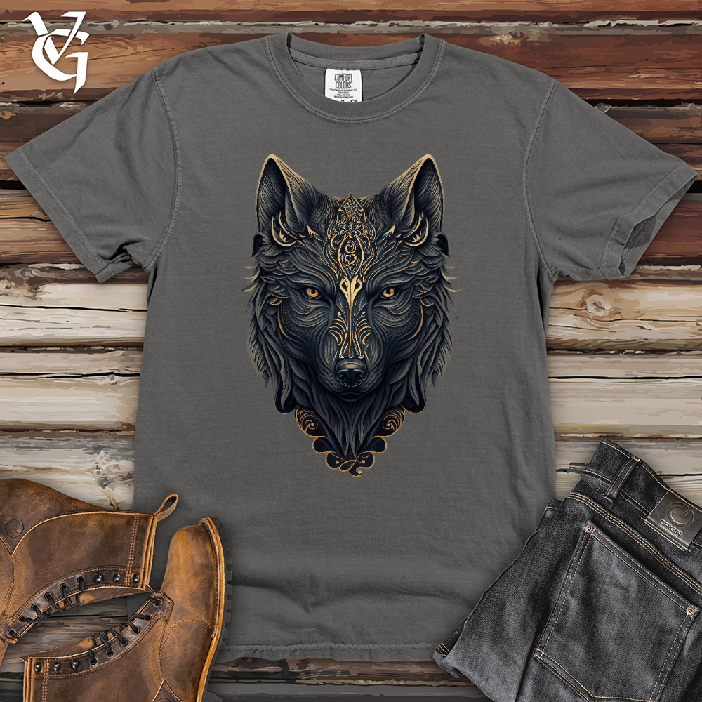 Viking Goods Wolf Head Heavy Cotton Comfort Colors Tee Grey / L
