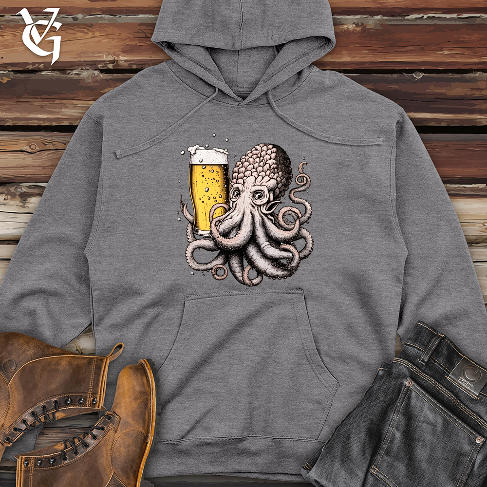 Viking Goods Hoptopus Midweight Hooded Sweatshirt Gunmetal Heather / L