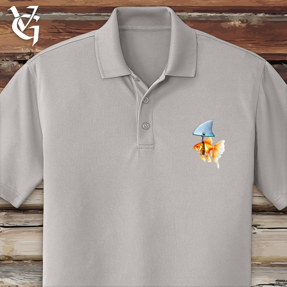 Viking Goods Goldfish Shark Fin Polo Gusty Grey / L