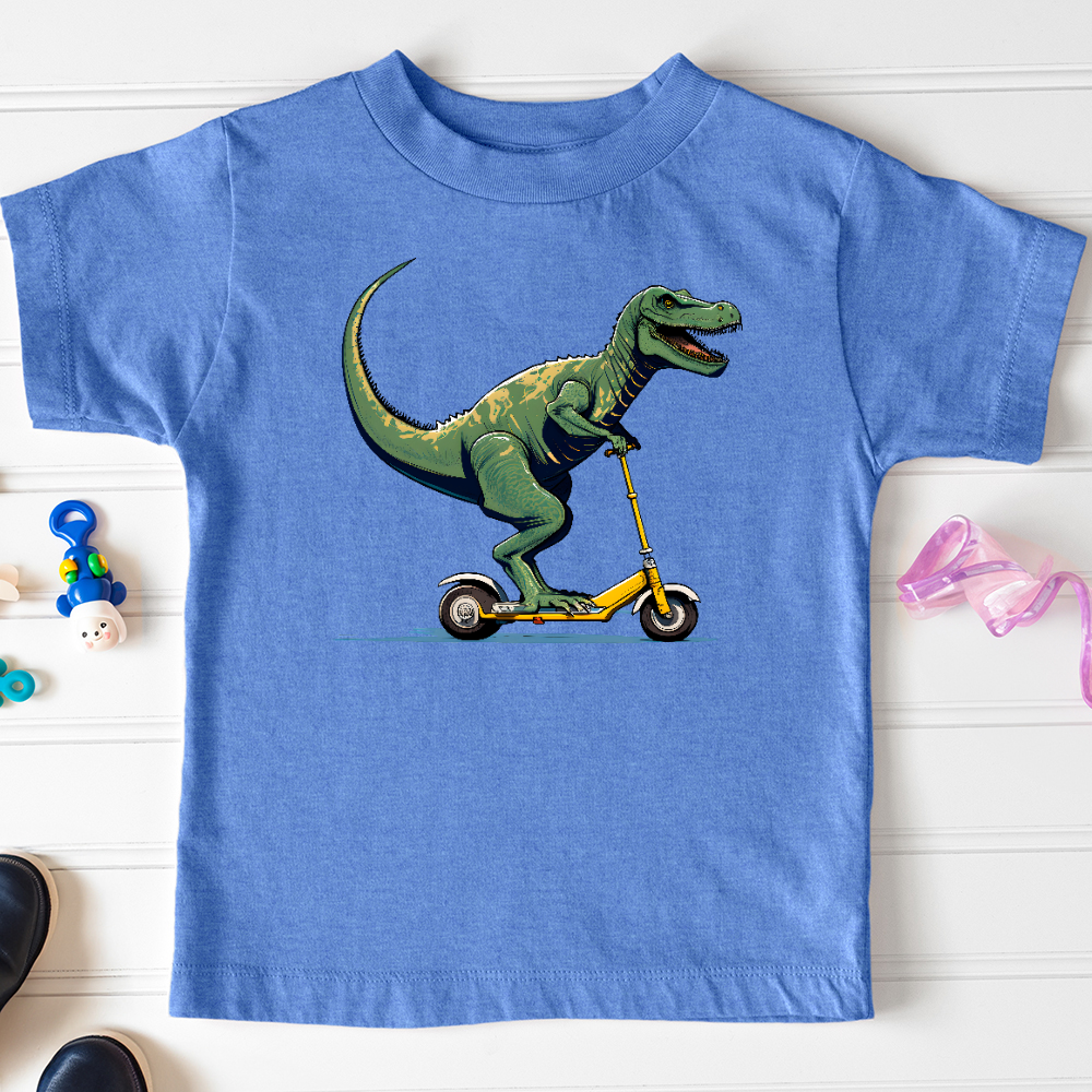 Viking Goods Dino Scoot Toddler Tee Heather Columbia Blue / 2T