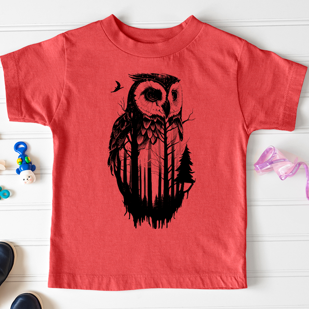 Viking Goods Owl Soul Toddler Tee Heather Red / 2T