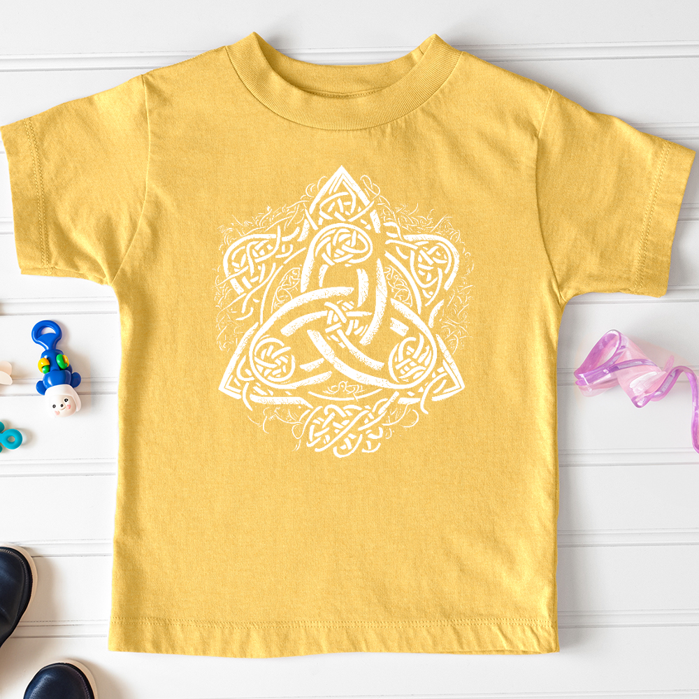 Viking Goods Celtic Trinity Emblem Toddler Tee Heather Yellow Gold / 2T