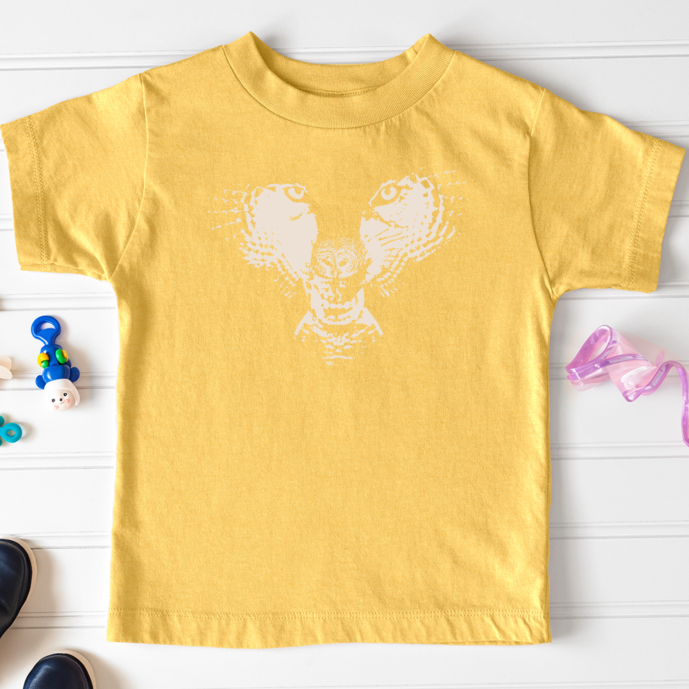 Viking Goods Flying Wolf Toddler Tee Heather Yellow Gold / 2T