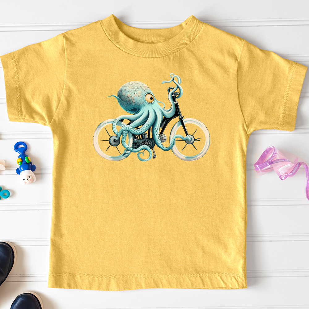 Viking Goods Octobike Toddler Tee Heather Yellow Gold / 2T