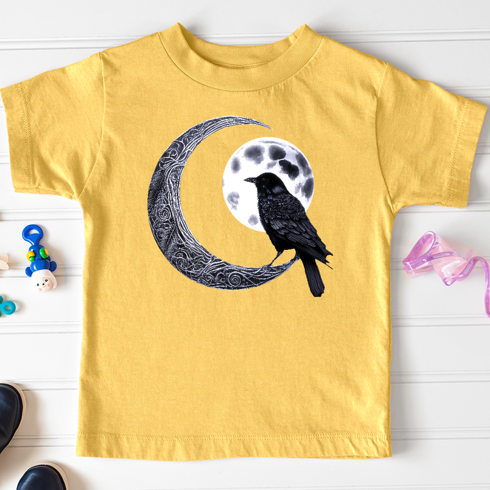 Viking Goods Raven &amp; Moon Negotiations Toddler Tee Heather Yellow Gold / 2T