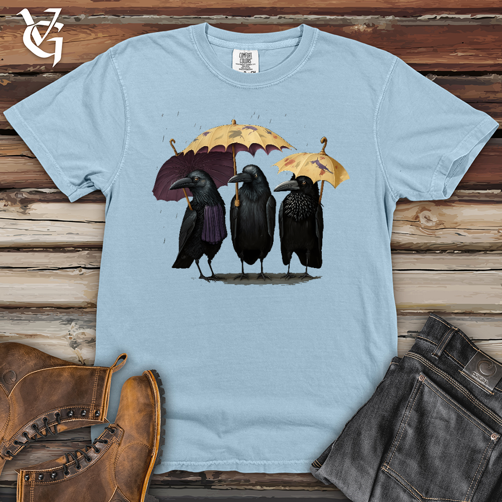 Viking Goods 3 Raven Amigos Heavy Cotton Comfort Colors Tee Hydrangea / L