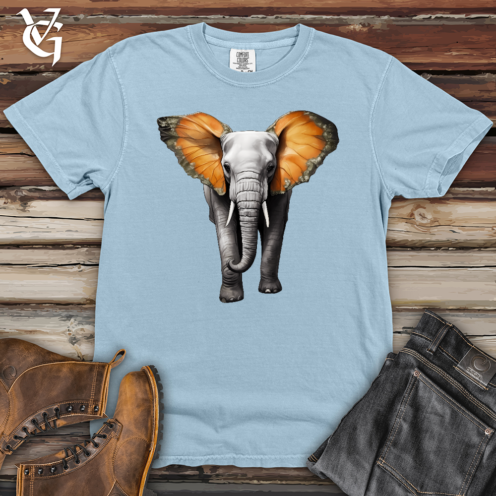 Viking Goods Butterfly Elephant Heavy Cotton Comfort Colors Tee Hydrangea / L
