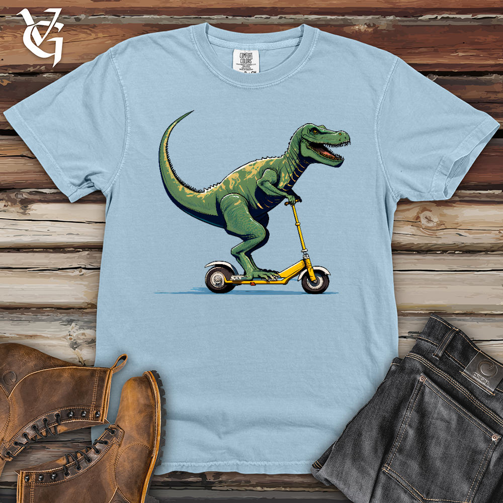 Viking Goods Dino Scoot Heavy Cotton Comfort Colors Tee Hydrangea / L