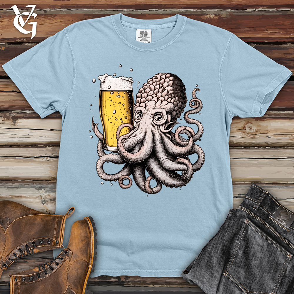 Viking Goods Hoptopus Heavy Cotton Comfort Colors Tee Hydrangea / L