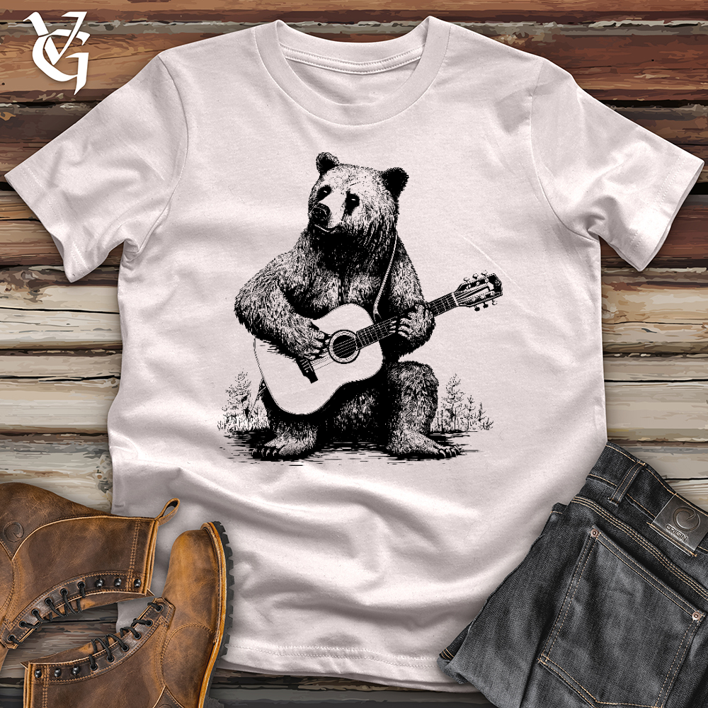 Viking Goods Bear Guitarist Softstyle Tee Ice Grey / L