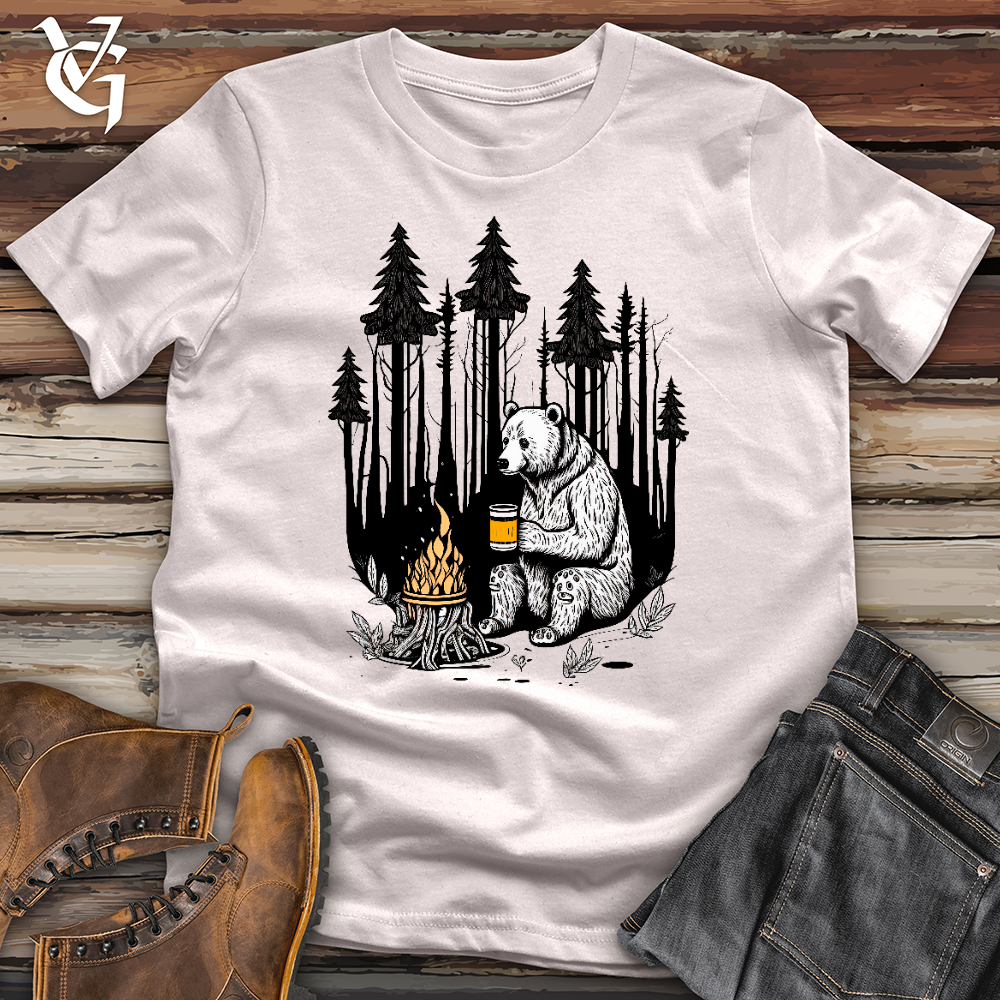 Viking Goods Bear Happy Hour Softstyle Tee Ice Grey / L