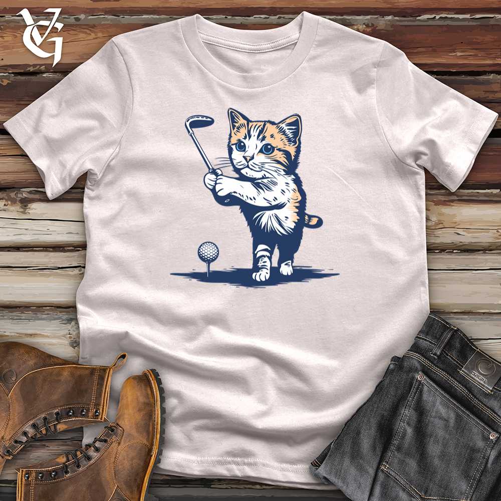 Viking Goods Cat Golfing Softstyle Tee Ice Grey / L