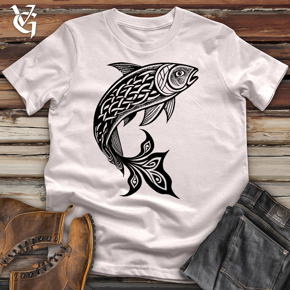 Viking Goods Celtic Fish Softstyle Tee Ice Grey / L
