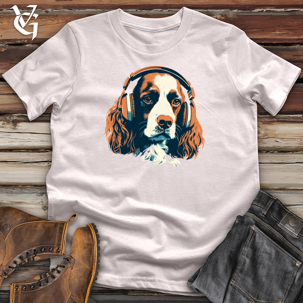 Viking Goods Dog Paw tapping Beats Headphone Harmony Softstyle Tee Ice Grey / L