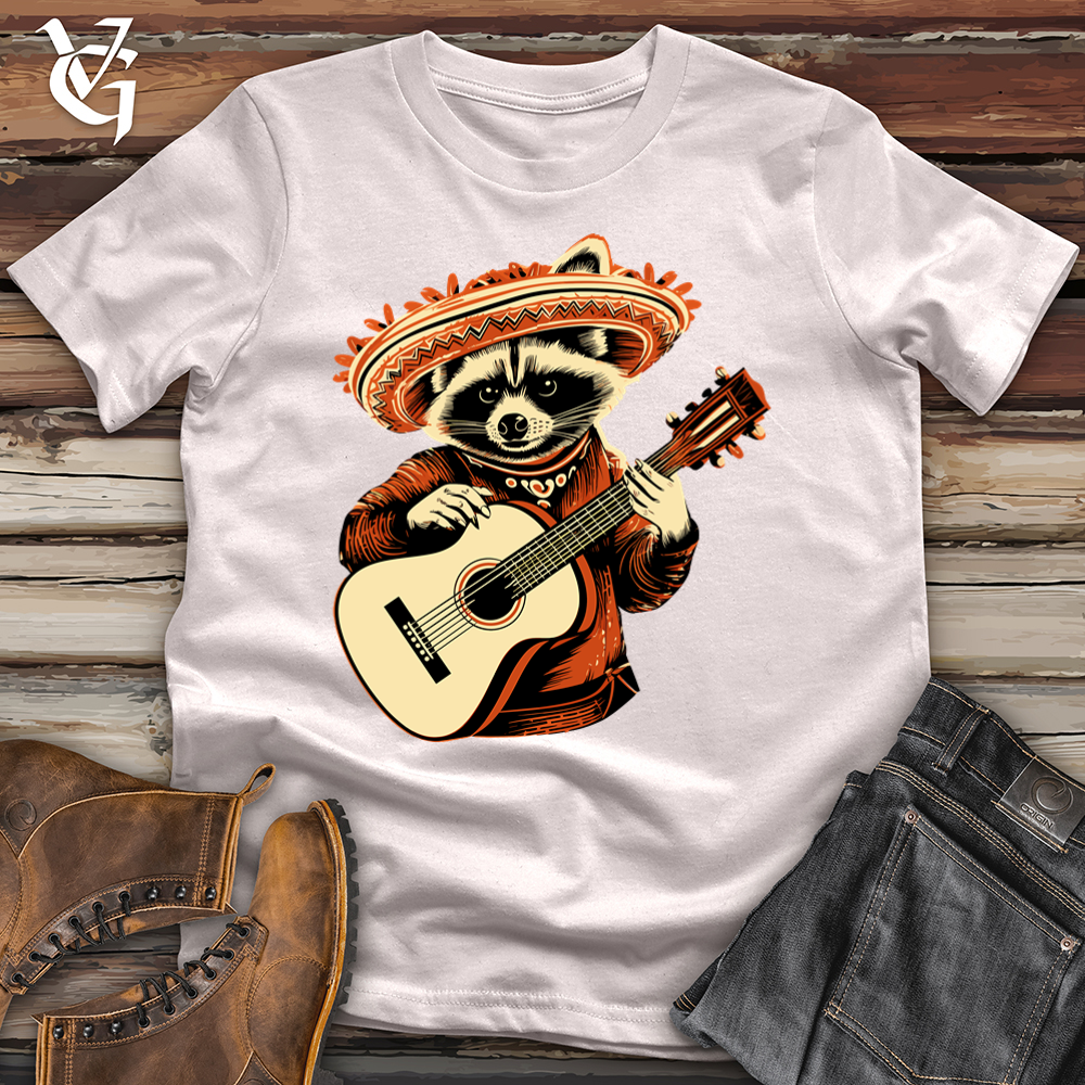 Viking Goods Melodic Raccoon Serenade Softstyle Tee Ice Grey / L