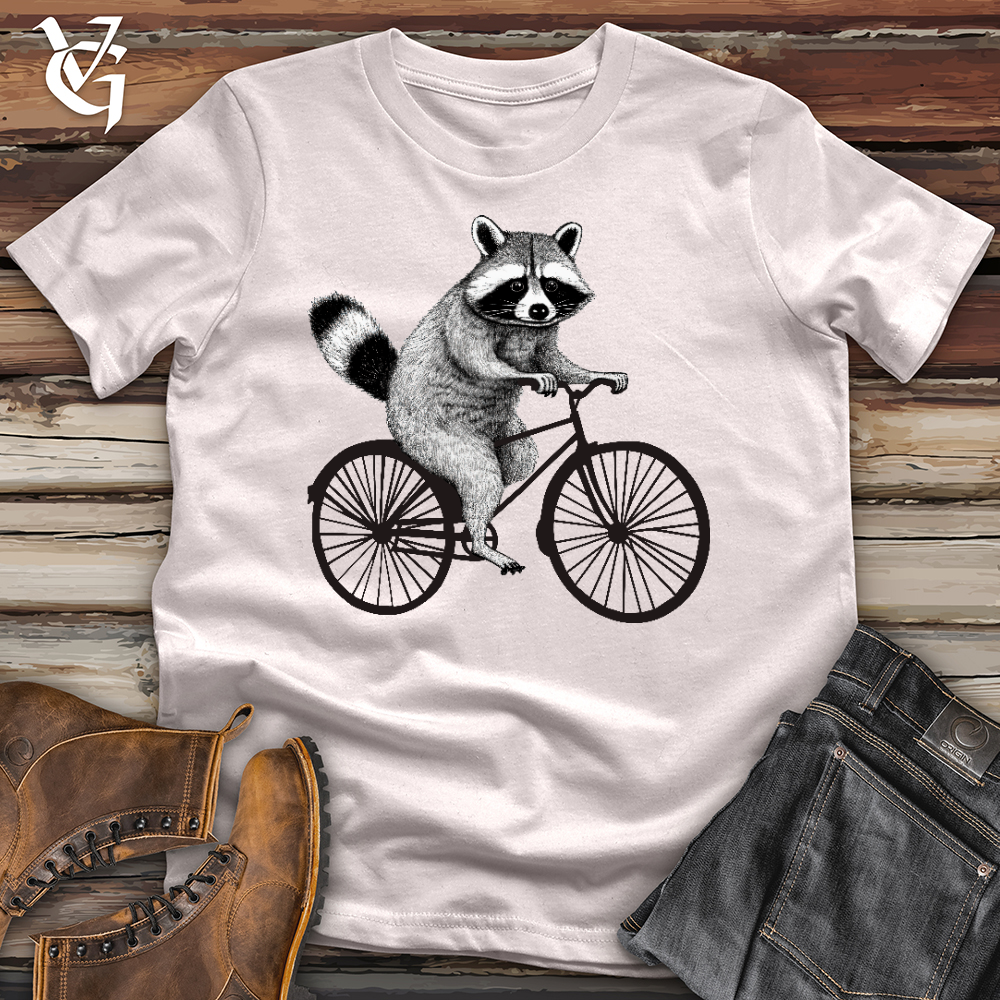 Viking Goods Raccoon on a Bike Softstyle Tee Ice Grey / L