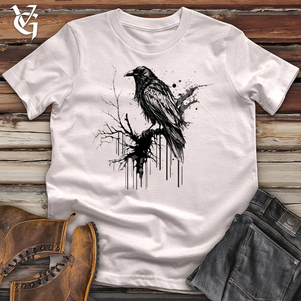 Viking Goods Raven Rain Softstyle Tee Ice Grey / L
