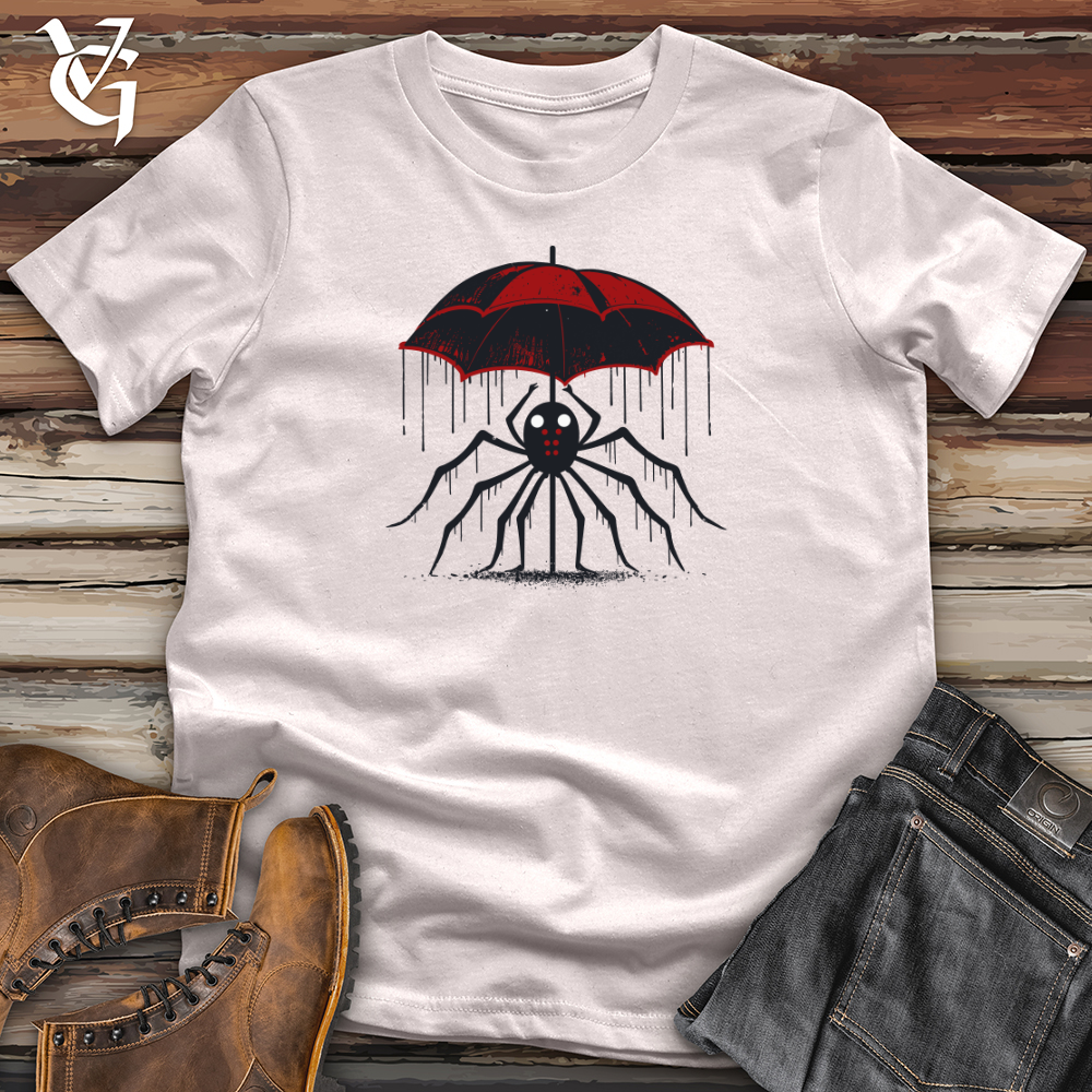 Viking Goods Spider Rain Refuge Softstyle Tee Ice Grey / L