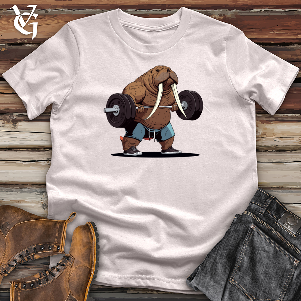 Viking Goods Walrus Weightlifting Champion Softstyle Tee Ice Grey / L