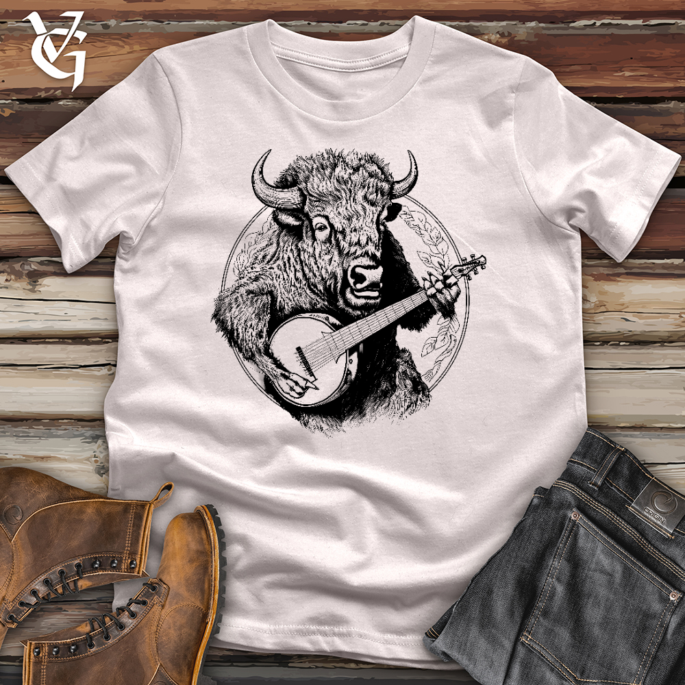 Viking Goods Banjo Bison Softstyle Tee Ice Grey / XS