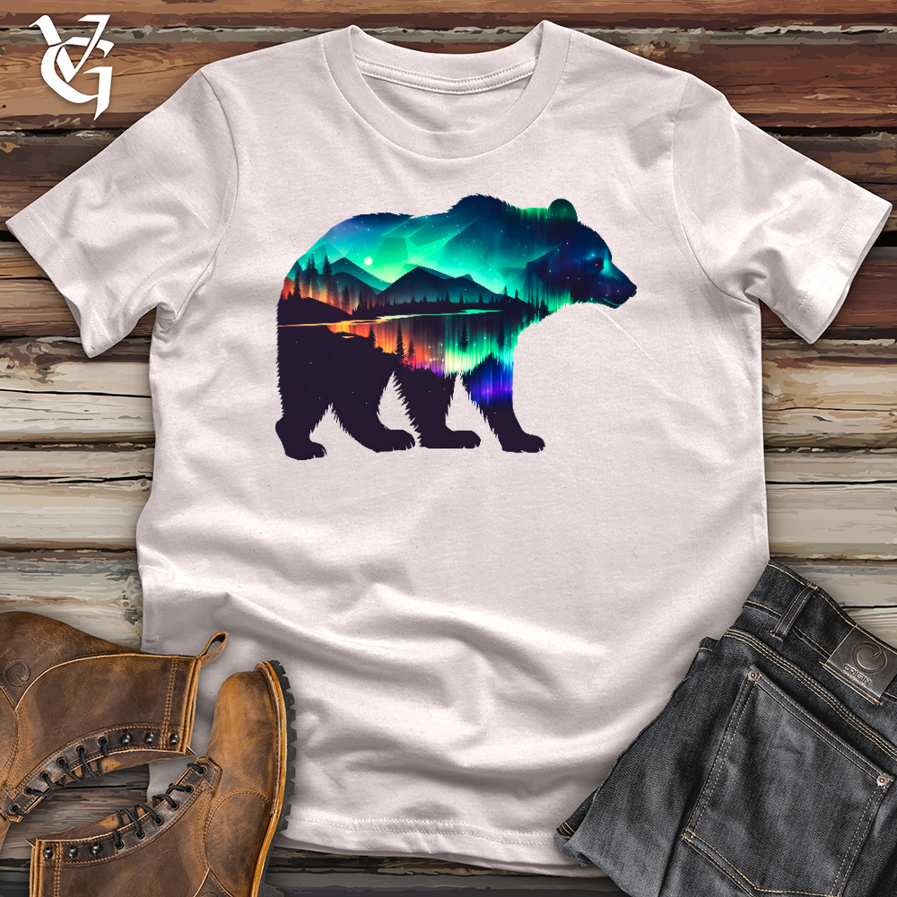 Viking Goods Northern Lights Bear Softstyle Tee Ice Grey / XS