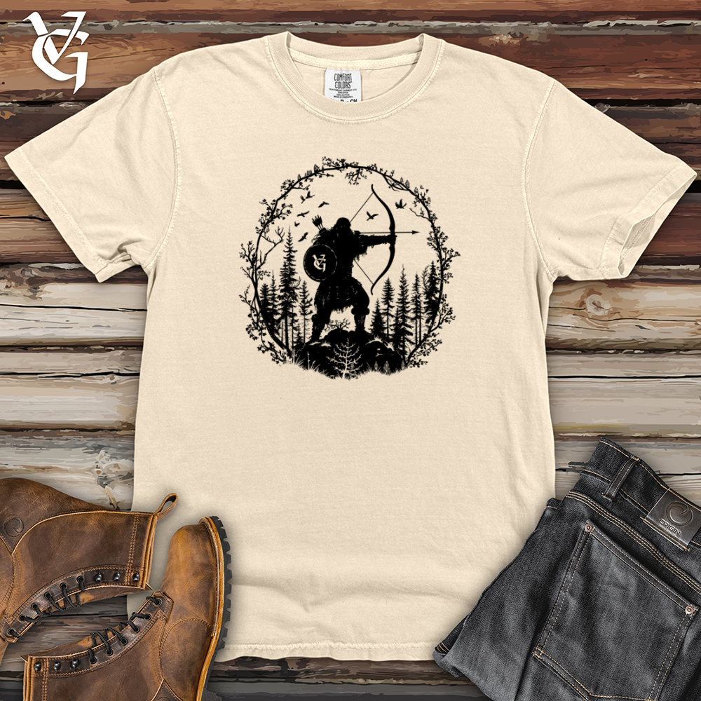 Viking Goods Archer Wilderness Silhouette Heavy Cotton Comfort Colors Tee Ivory / L