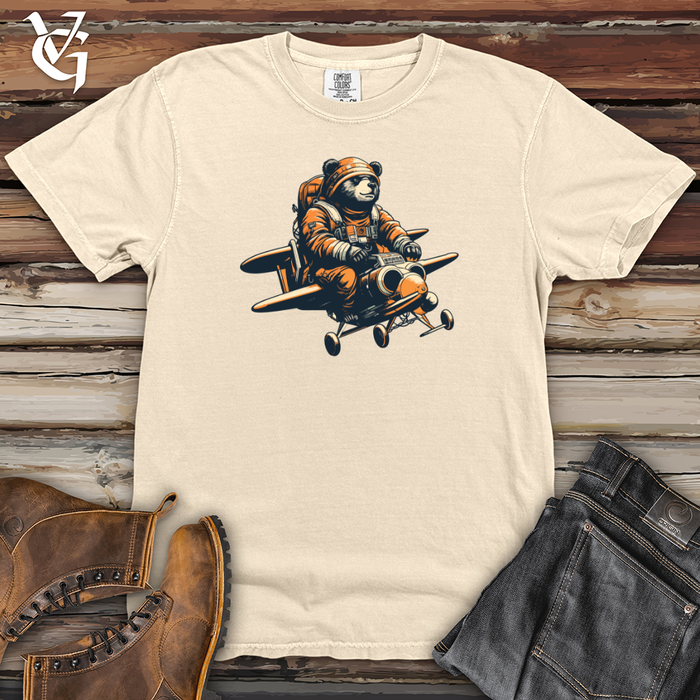 Viking Goods Bear Jetpack Skyward Adventure Heavy Cotton Comfort Colors Tee Ivory / L