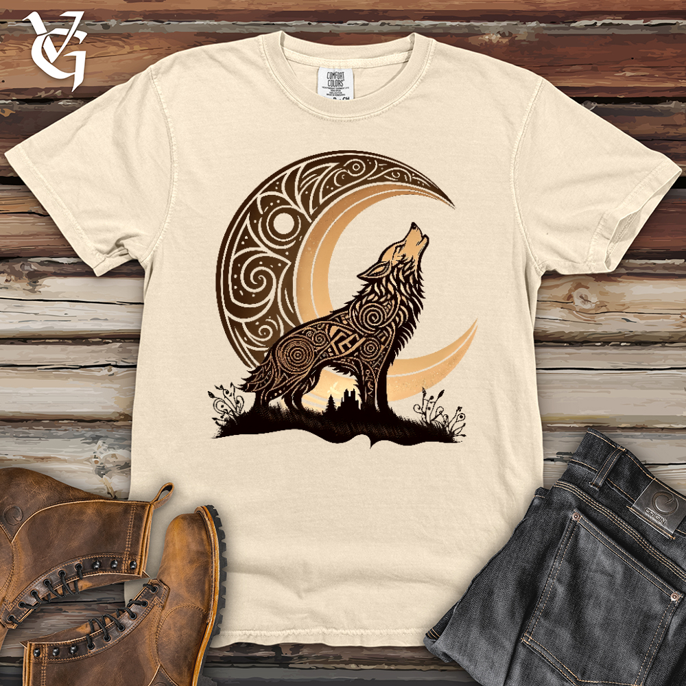 Viking Goods Celtic Wolf Heavy Cotton Comfort Colors Tee Ivory / L
