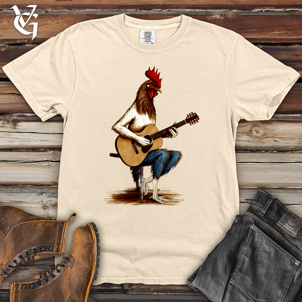 Viking Goods Chicken Guitarist Heavy Cotton Comfort Colors Tee Ivory / L
