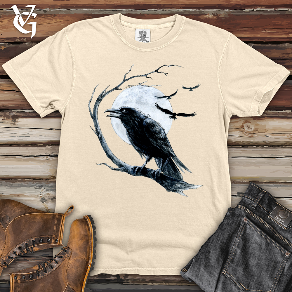 Viking Goods Cold Winter Raven Heavy Cotton Comfort Colors Tee Ivory / L