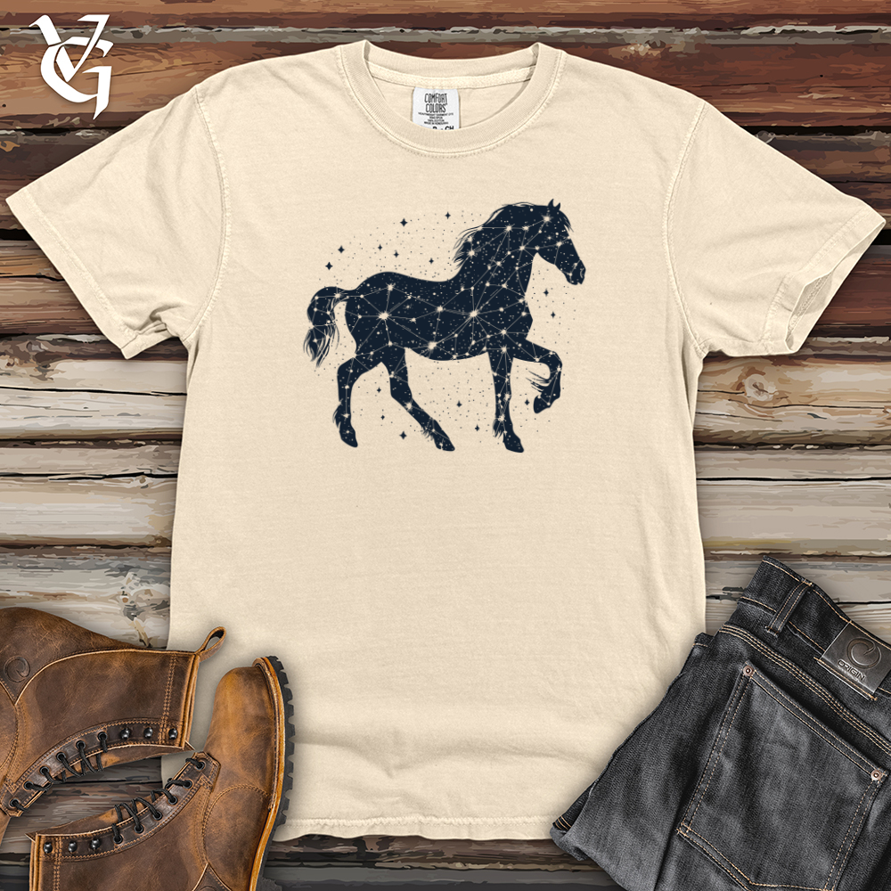 Viking Goods Constellation Equine Majesty Heavy Cotton Comfort Colors Tee Ivory / L