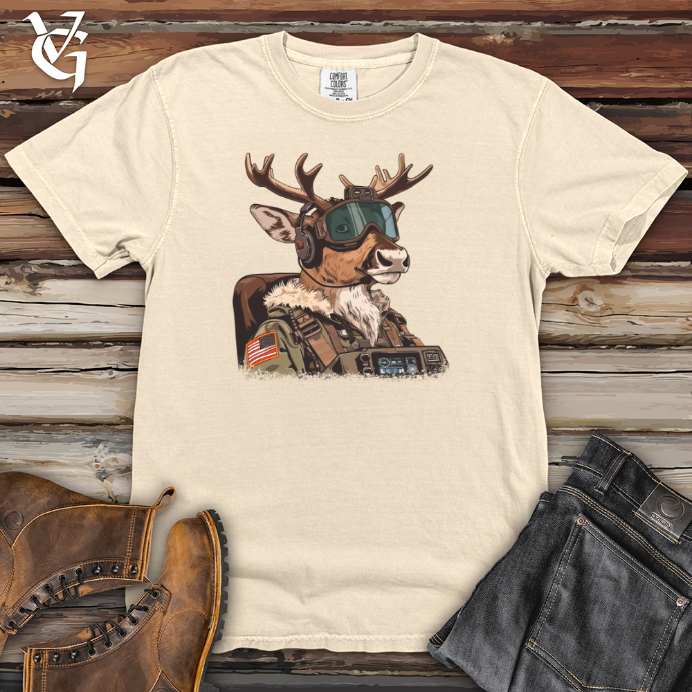 Viking Goods Deer Pilot Gear-up Heavy Cotton Comfort Colors Tee Ivory / L